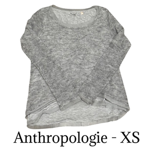 🎁Anthropologie Knitted‎ & Knotted Irina Crewneck Chiffon Sweater XS💓EUC